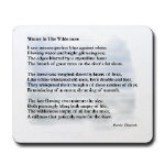 Mouse mat with Winter in the Wilderness poem