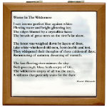 Tile box with Winter in the Wilderness poem